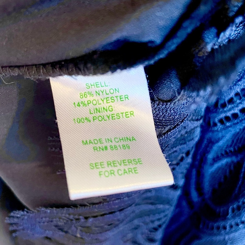 Lilly Pulitzer Hera Black Lace Sheath Dress Size 8 Cocktail - Picture 10 of 11